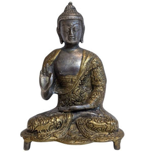 Antiek Tibetaans Boeddhabeeld – Vitarka Mudra
