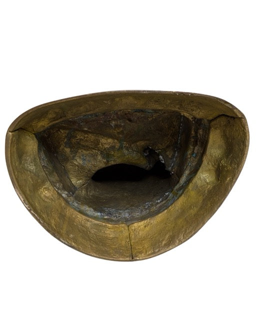 Antiek vuurverguld bronzen boeddha uit Tibet