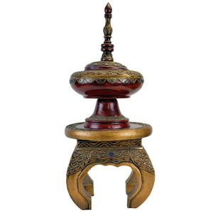 Antieke Birmaanse Hsun-Ok Offercontainer – Myanmar ca. 1890–1920
