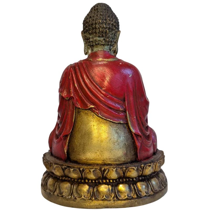 Antieke Aziatische Boeddha van brons in abhaya mudra
