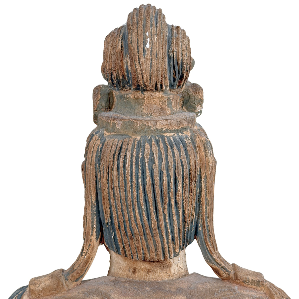 Antieke Chinese Guanyin, rechter zijaanzicht