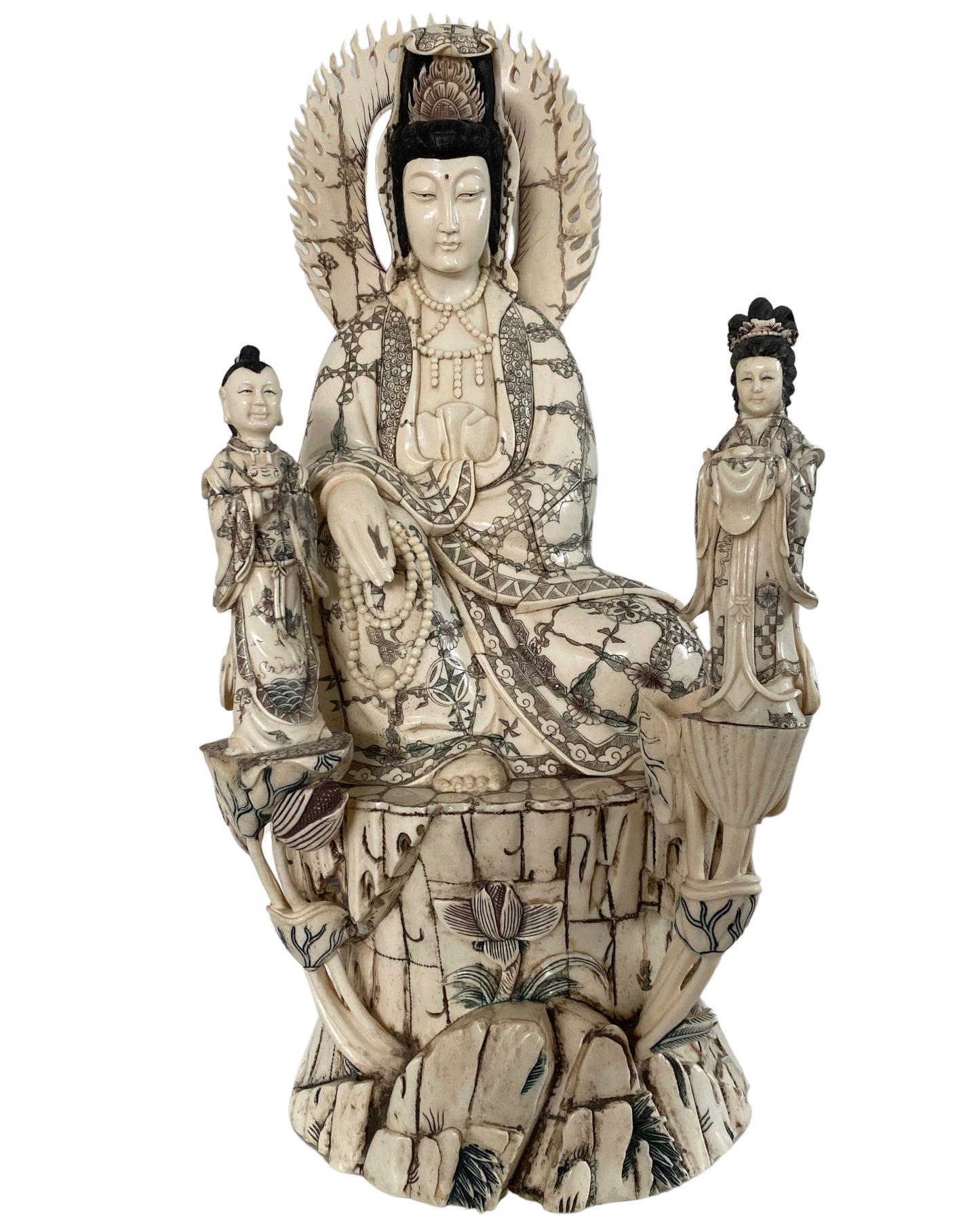 Antieke Chinese Kwan Yin Guanyin uit de late Qing-dynastie