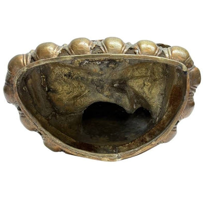 Antieke lama sculptuur uit Ladakh van vuurverguld brons