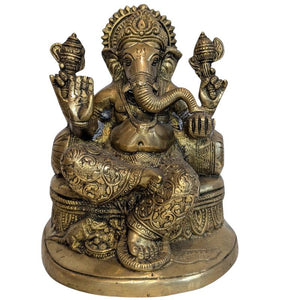 Antieke Nepalese Ganesha in koperlegering – Lot 112