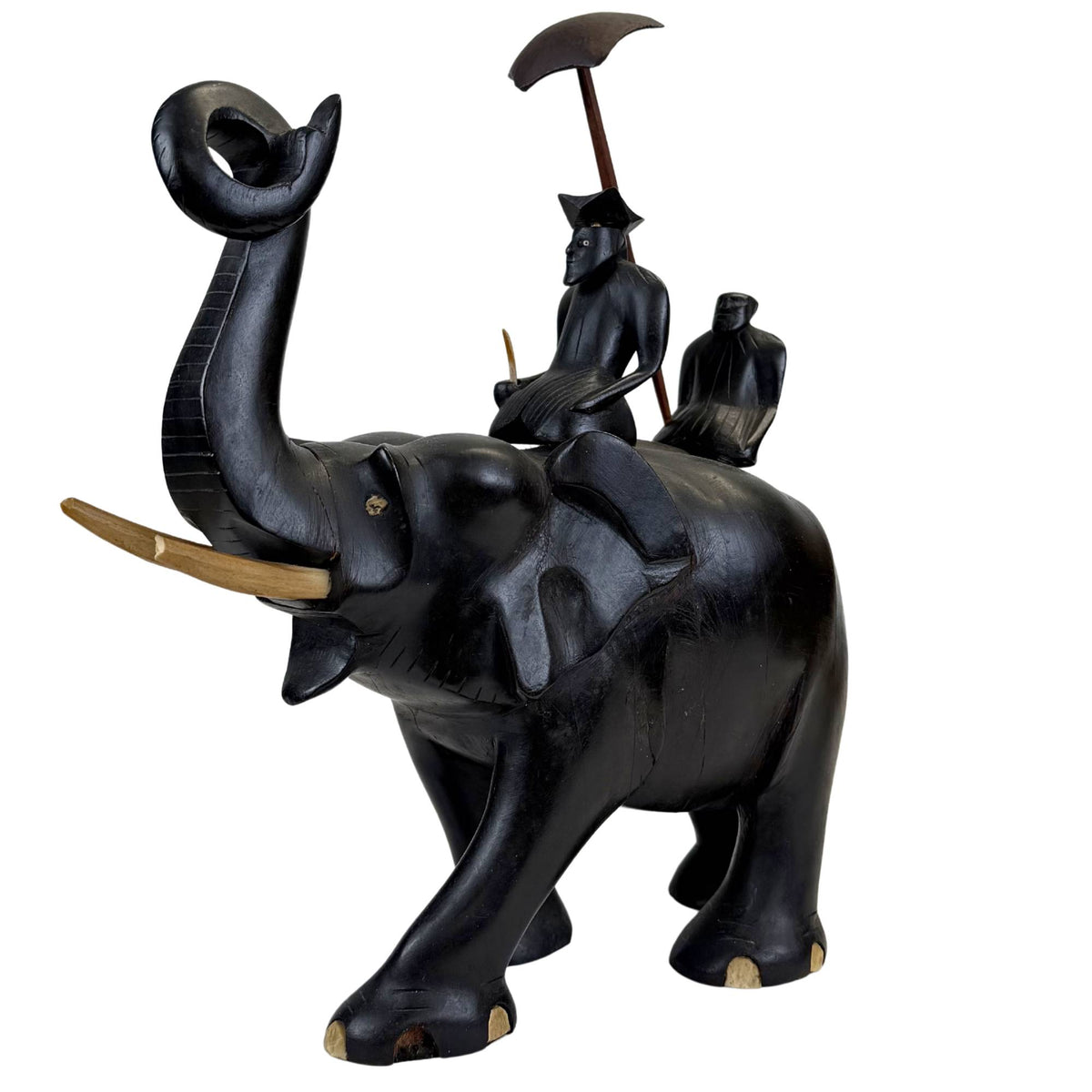 antieke sculptuur olifant oog osseen detail