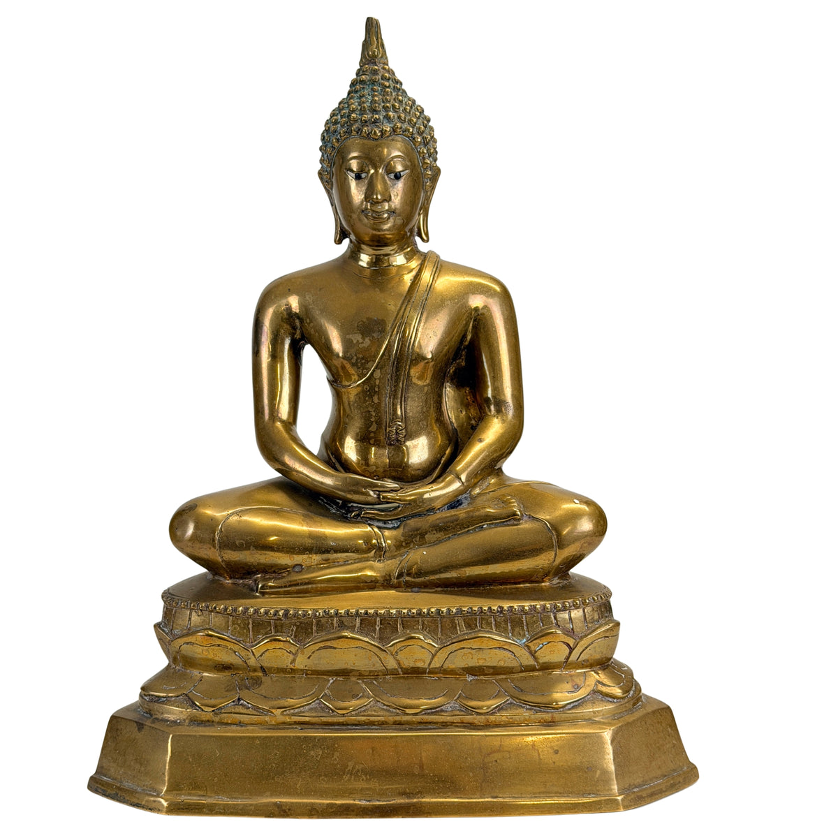 Antieke Thaise Rattanakosin Shakyamuni Boeddha, vooraanzicht