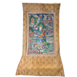 Antieke Thangka Yab Yum   112 cm