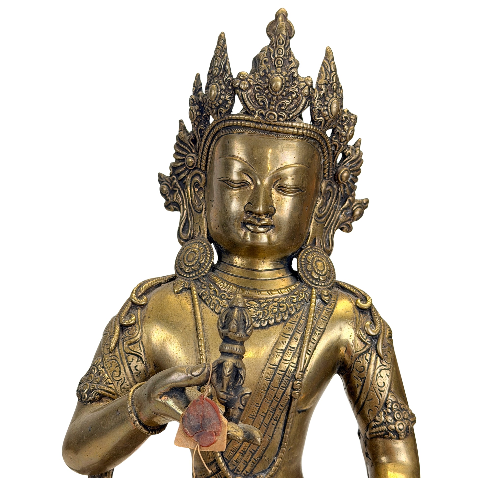 Antiek Tibetaans beeld van Vajrasattva, ook bekend als Dorje Sempa