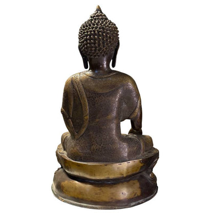 Authentieke Himalaya kunst Boeddha sculptuur Malla periode Shah dynastie erfgoed.