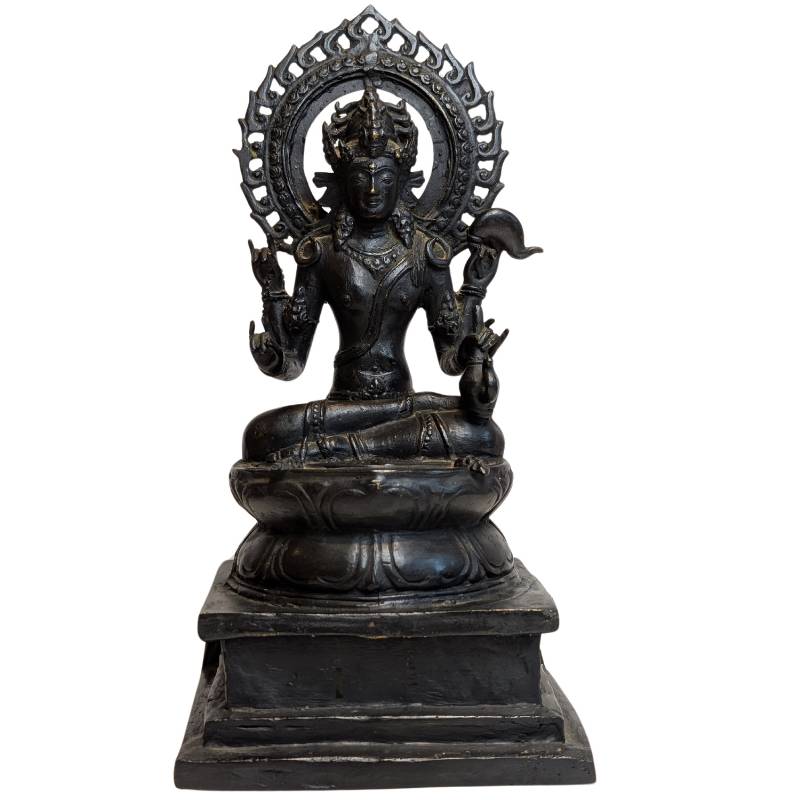 Tibetaans bronzen Avalokiteshvara beeld, bodhisattva van mededogen
