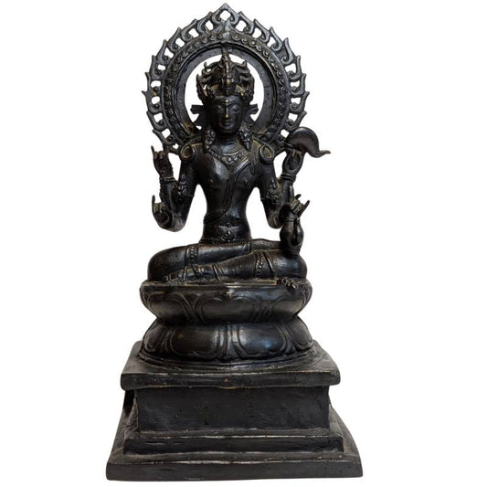 Tibetaans bronzen Avalokiteshvara beeld, bodhisattva van mededogen