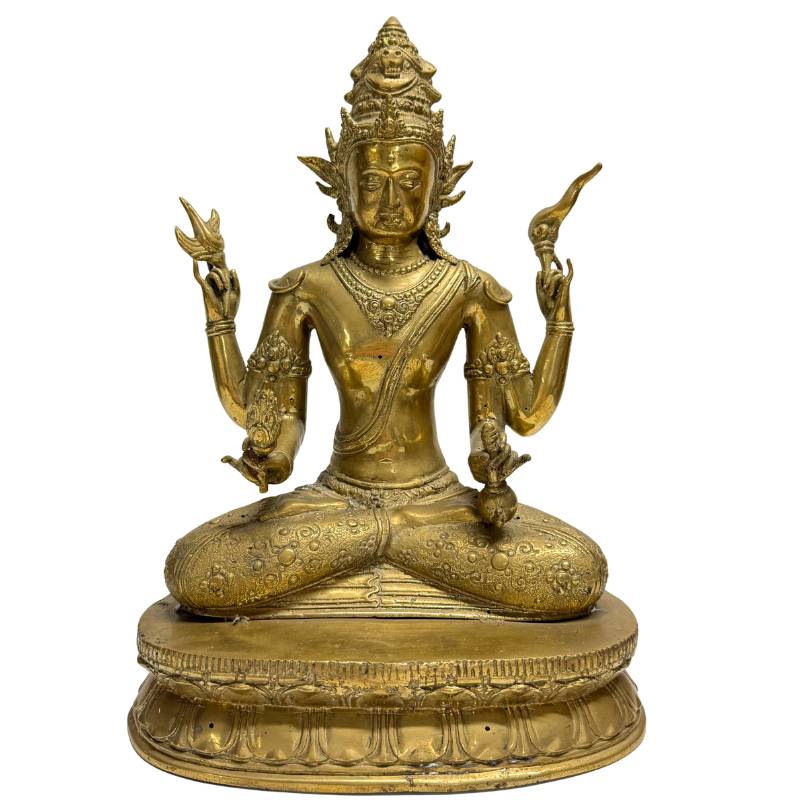 Vierarmige Avalokiteshvara Vajrayana bodhisattva in Nepalese Newar stijl