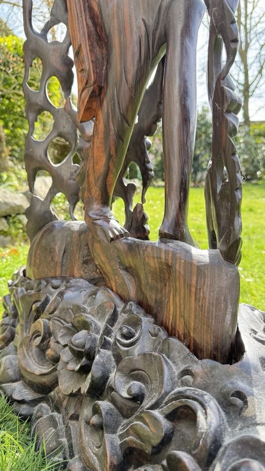Monumentaal Balinees Coromandel Beeld – 137 cm – Pita Maha Stijl
