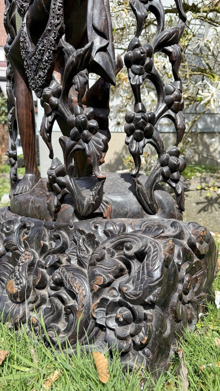 Monumentaal Balinees Coromandel Beeld – 137 cm – Pita Maha Stijl