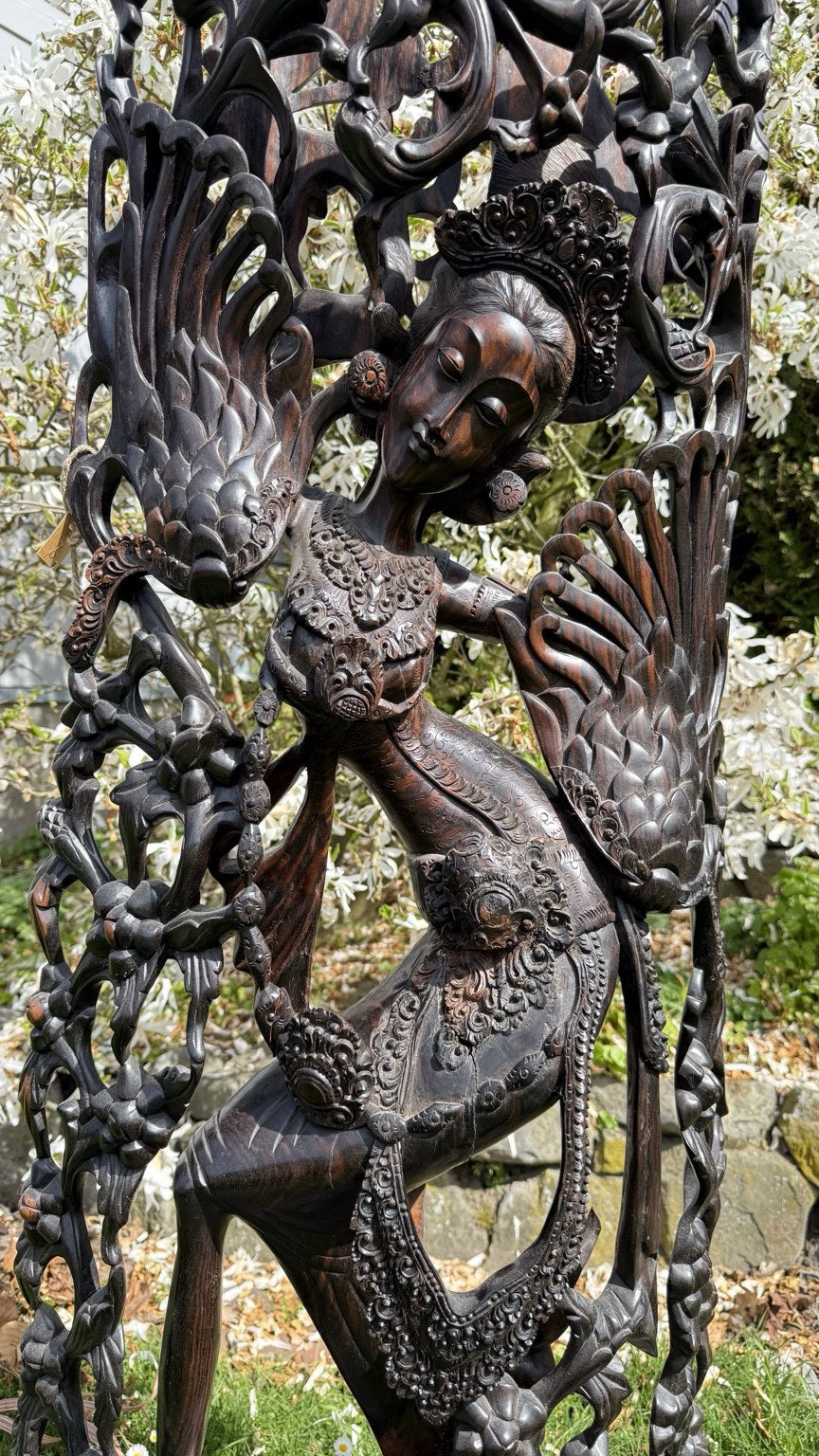 Monumentaal Balinees Coromandel Beeld – 137 cm – Pita Maha Stijl