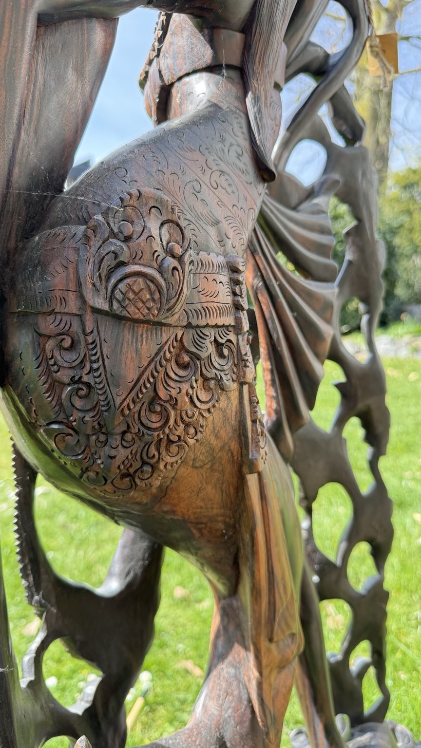 Monumentaal Balinees Coromandel Beeld – 137 cm – Pita Maha Stijl