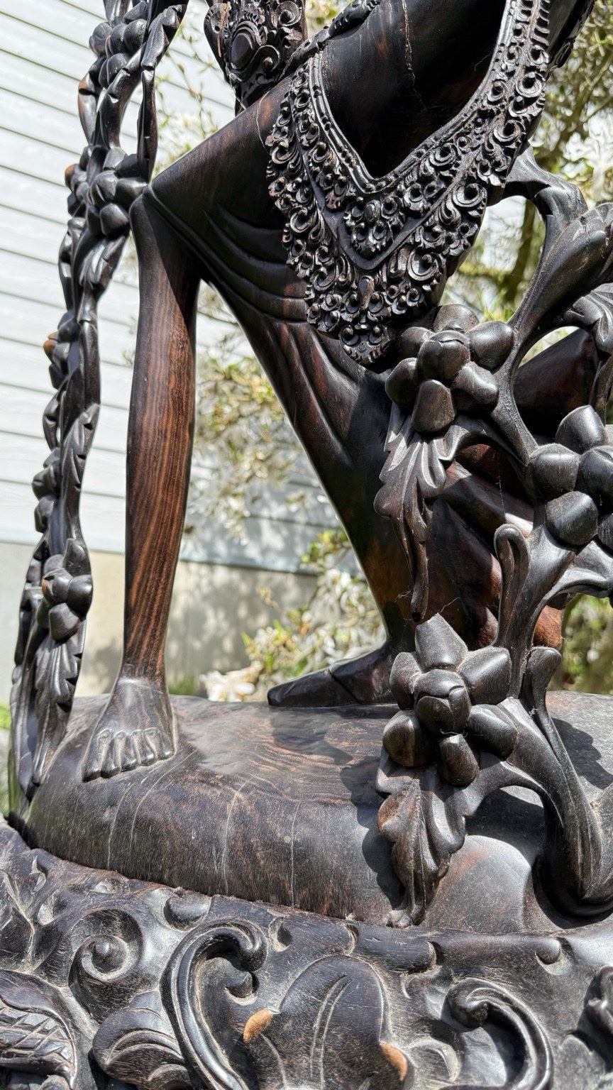 Monumentaal Balinees Coromandel Beeld – 137 cm – Pita Maha Stijl