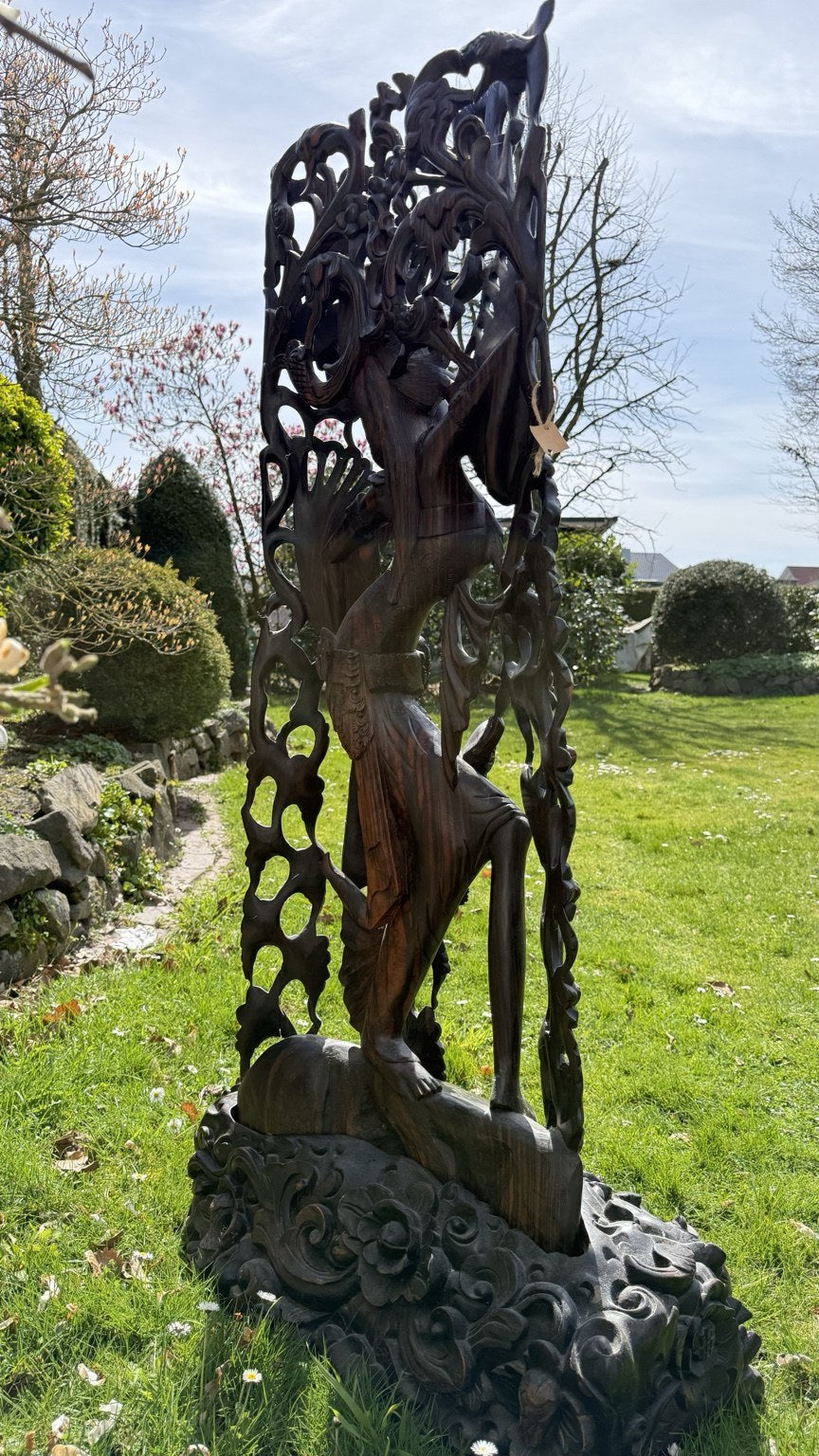 Monumentaal Balinees Coromandel Beeld – 137 cm – Pita Maha Stijl