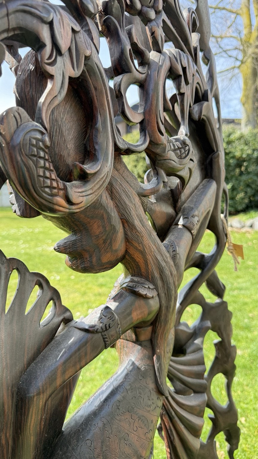 Monumentaal Balinees Coromandel Beeld – 137 cm – Pita Maha Stijl