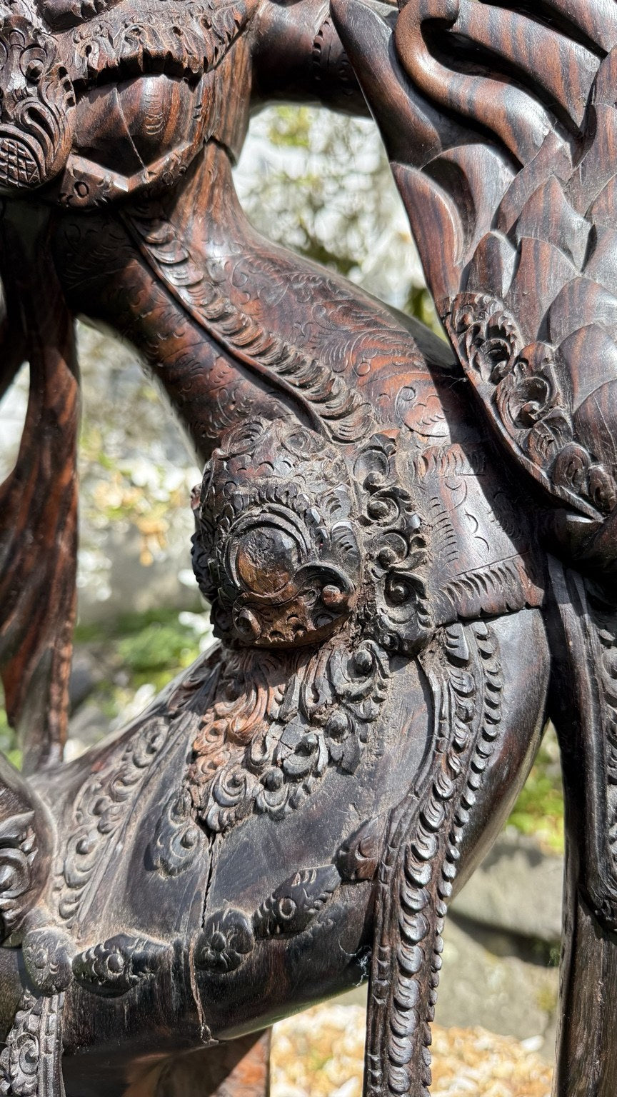Monumentaal Balinees Coromandel Beeld – 137 cm – Pita Maha Stijl
