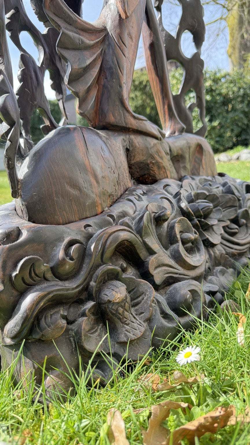 Monumentaal Balinees Coromandel Beeld – 137 cm – Pita Maha Stijl