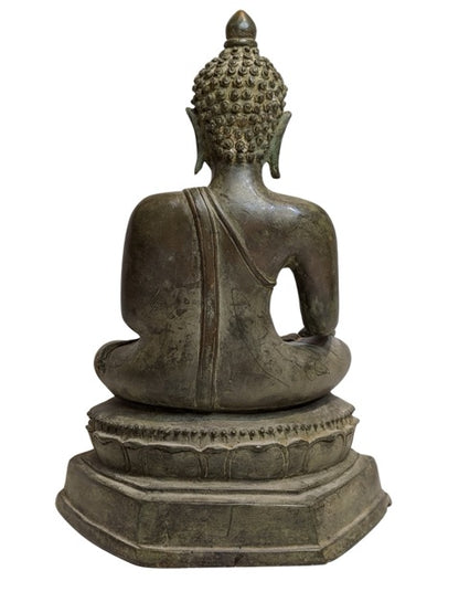 Bronzen Boeddha ritueel beeld uit Birma