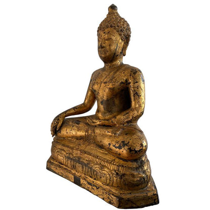 Birmaans boeddhabeeld in Mandalay stijl, brons, 19e eeuw, Lot 159