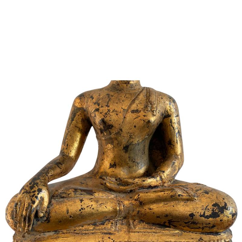 Birmaans Mandalay boeddhabeeld in brons van tempelkwaliteit, Lot 159