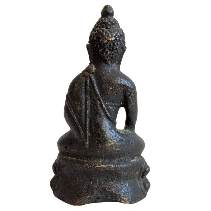 Boeddhistische figuur met kalasha in brons
