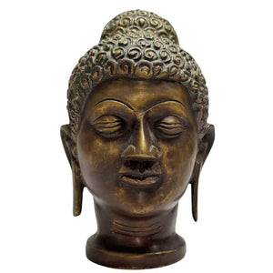Oud Bronzen Boeddha Hoofd – India – Lot 468