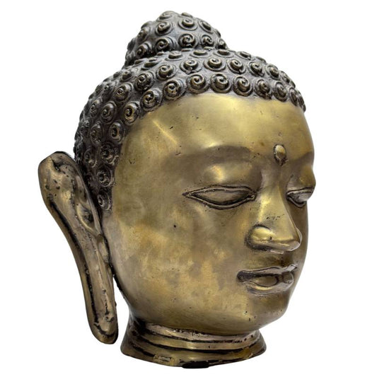 Boeddha hoofd brons klassieke stijl Azië boeddhistische kunst