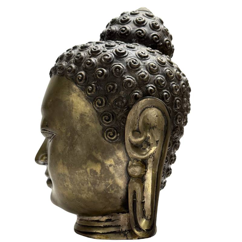 Boeddha hoofd brons ritueel gebruik boeddhistische kunst Azië