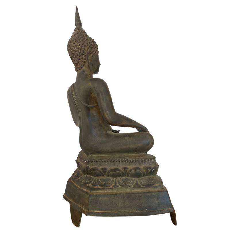 Bronzen Boeddhabeeld in Sukhothai Ayutthaya traditie