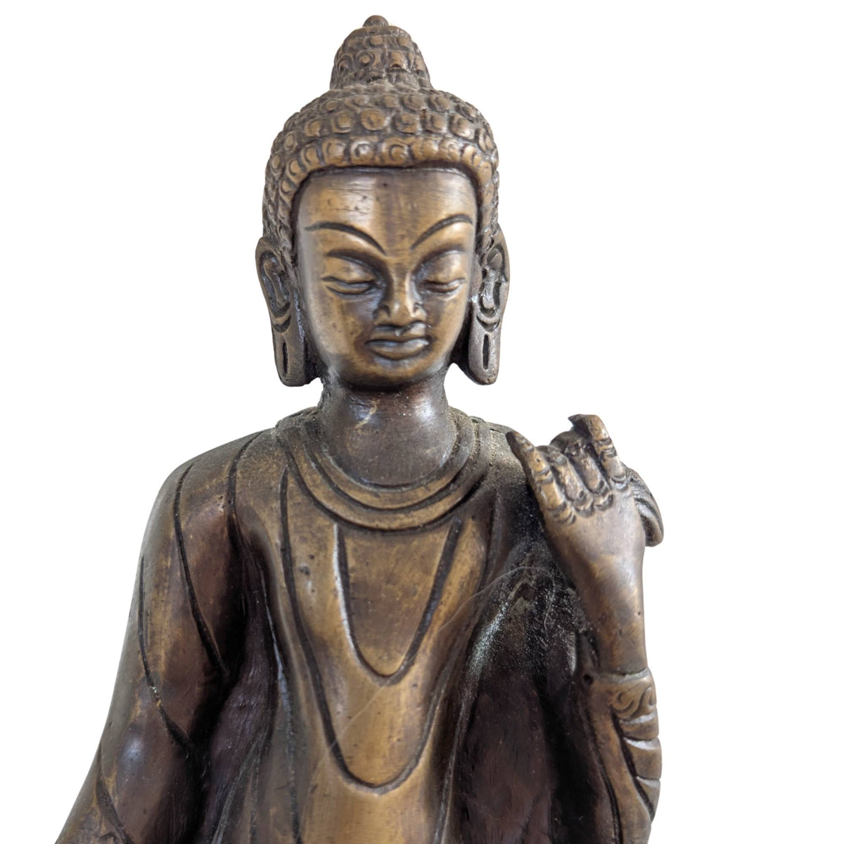 boeddha gezicht met handwerk
