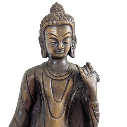 boeddha gezicht met handwerk