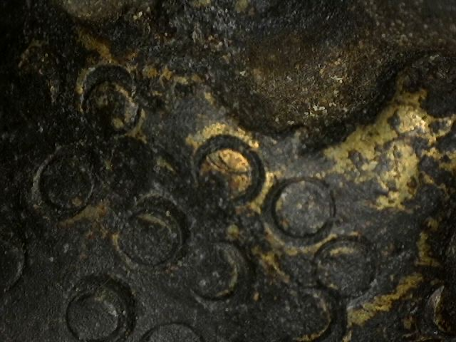 Bronzen Boeddhahoofd met natuurlijke patina