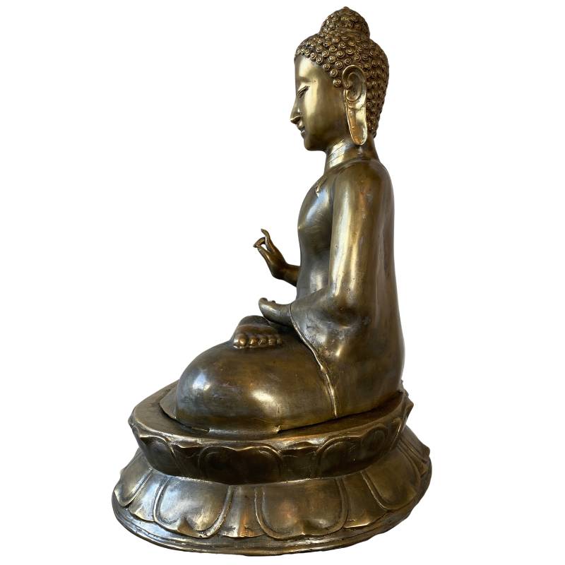 Boeddhistisch bronzen beeld uit Java met klassieke uitstraling