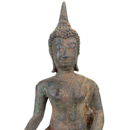 Bronzen Boeddha Thailand met authentieke oxidatie patina