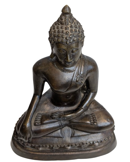 Bronzen boeddhabeeld uit Thailand antiek
