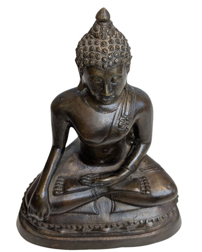 Bronzen boeddhabeeld uit Thailand antiek