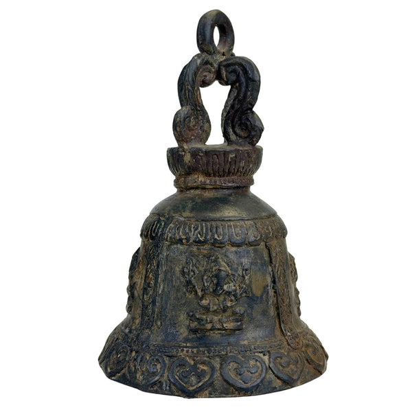 Antieke Bronzen Ganesha Tempelbel (Ghanta) – India (15 cm)
