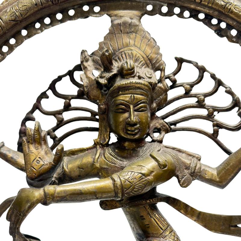 Bronzen Nataraja Shiva beeld in Indiase tempelstijl