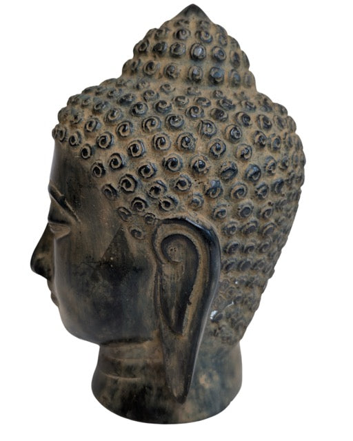 Chinees bronzen boeddhahoofd als Aziatisch sculptuur