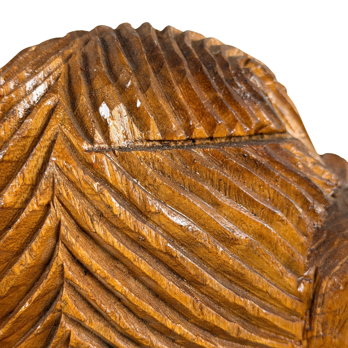 Kruin van het Guanyin-hoofd met gesneden haar, detail