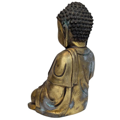 Chinese bronzen Shakyamuni Boeddha in meditatiehouding