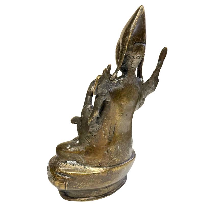 Tsongkhapa in Dharmachakra mudra 18e-eeuws antiek