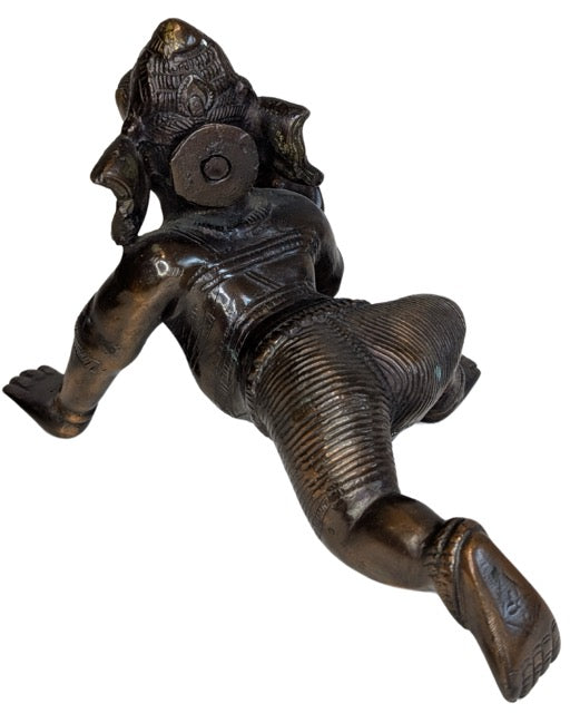 Bronzen Ganesha devotiebeeld uit India