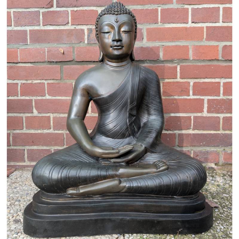 Großer Bronze-Buddha (Theravada), Tempelstatue aus Sri Lanka