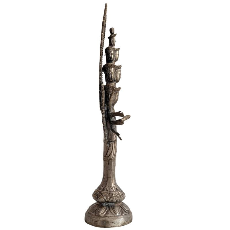 Esoterisch Guanyin Avalokiteshvara beeld in brons, Chinese traditie