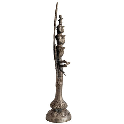 Esoterisch Guanyin Avalokiteshvara beeld in brons, Chinese traditie